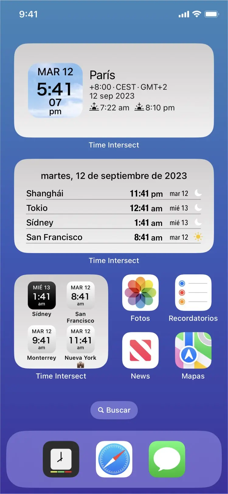 Time Intersect - ¡Configúralo como tú quieras!