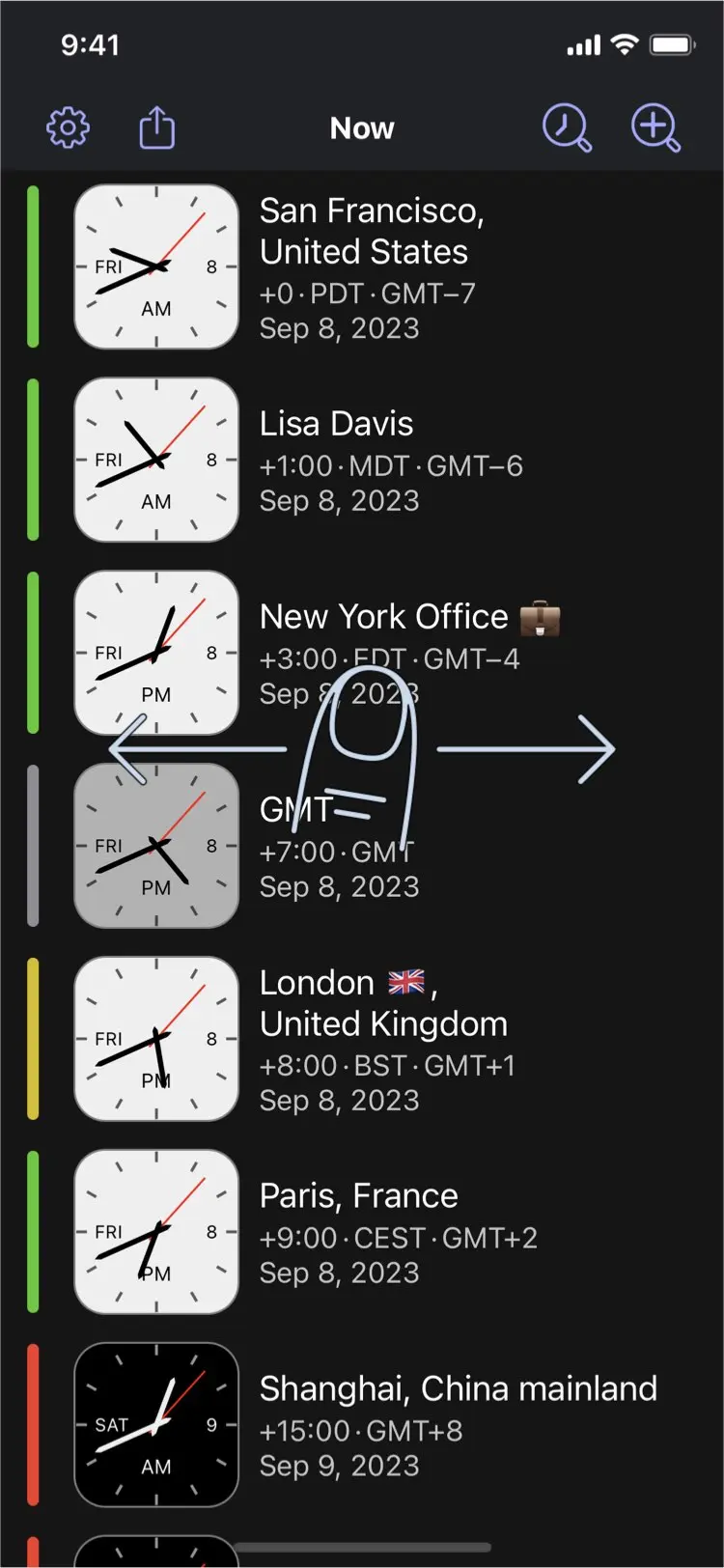 Time Intersect - Swipe to the Future