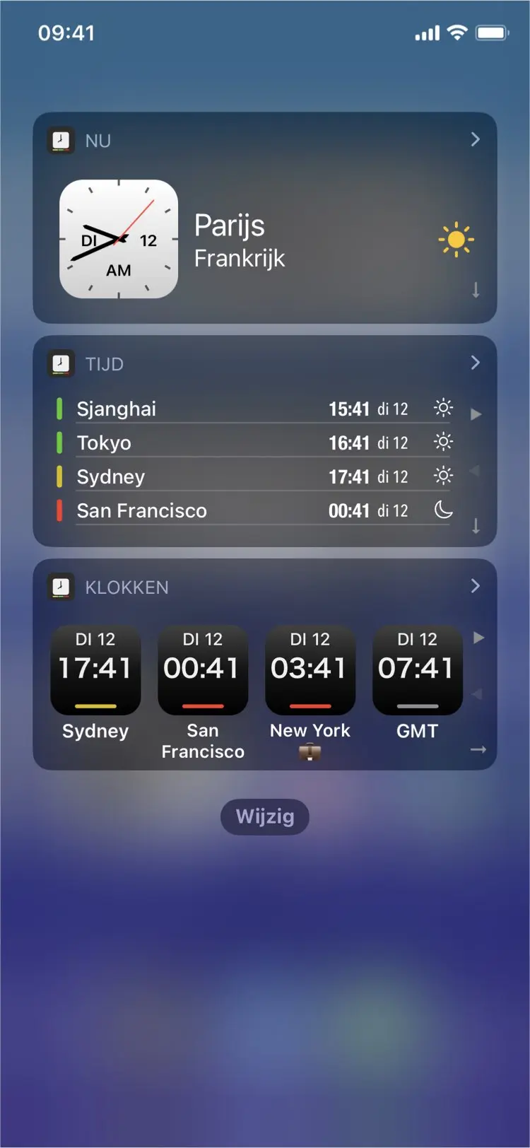 Time Intersect - Interactieve widgets