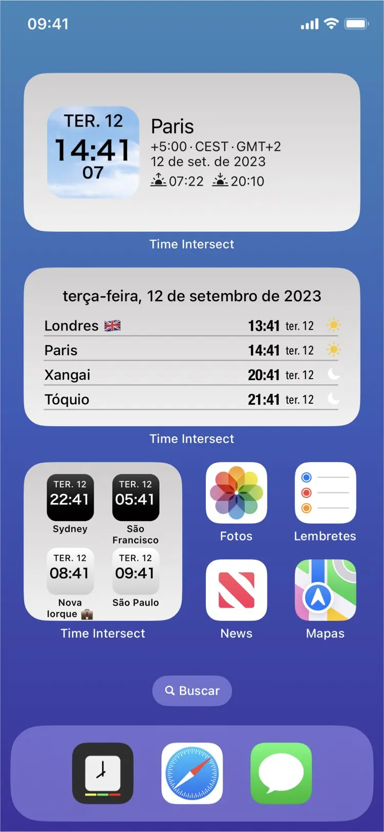 Time Intersect - Configure como quiser!